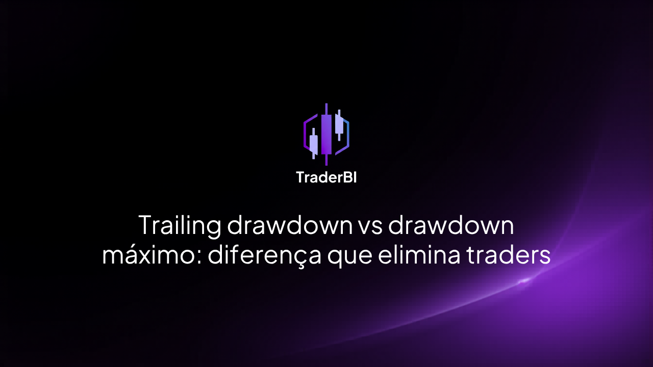 Trailing drawdown vs drawdown máximo: diferença que elimina traders