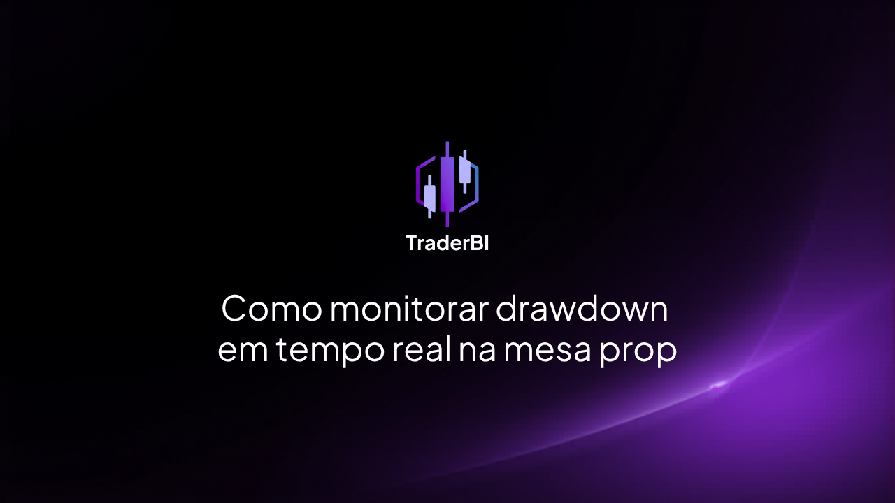 Como monitorar drawdown em tempo real na mesa prop